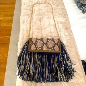 Sam Edelman Cross Body Bag with Fringe NWT